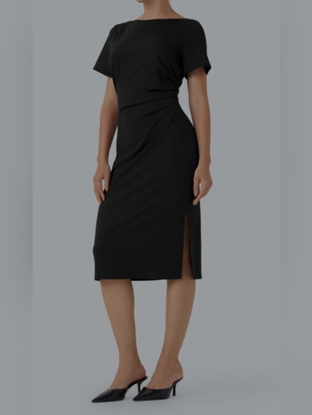 Short Sleeve Midi Dress